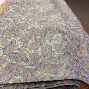 Upholstery Fabric - Blue/Green/Purple/Gold Leaves